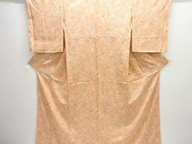 未使用品　花更紗模様小紋着物